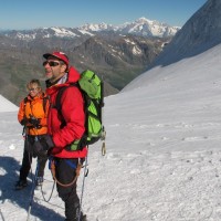 Alle spalle il Monte Bianco… Magari sarà lui la prossima meta?
