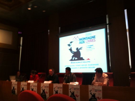 presentazione Montagne aux livres 2012 - foto archivio FGP