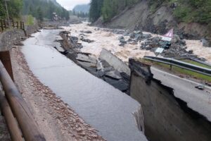 Strada Regionale dopo l'alluvione_ANSA_0
